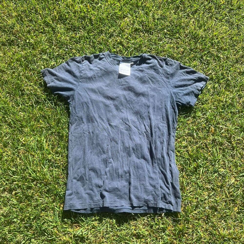 Jungmaven Hemp Blend blue tee shirt mens size L surfcore
